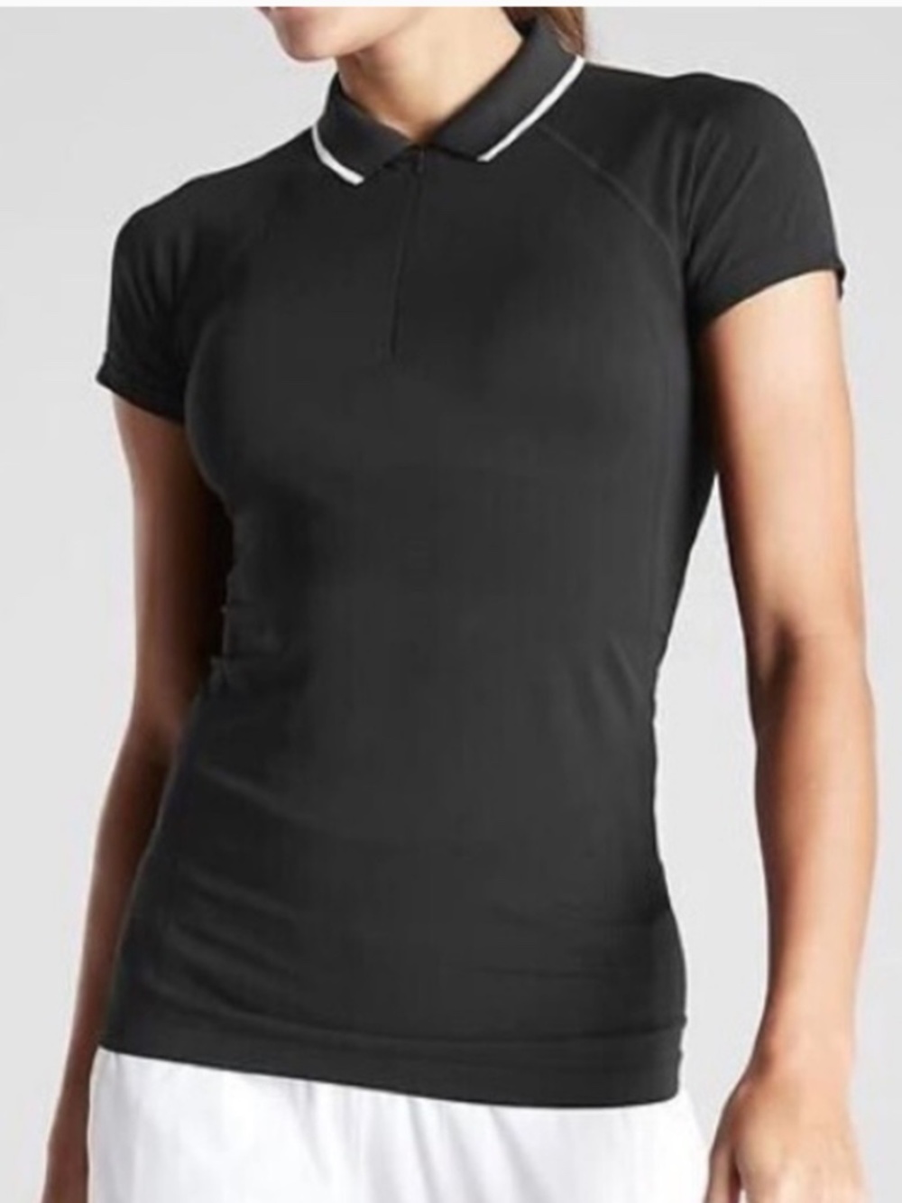 Athleta momentum seamless polo tee